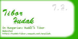 tibor hudak business card